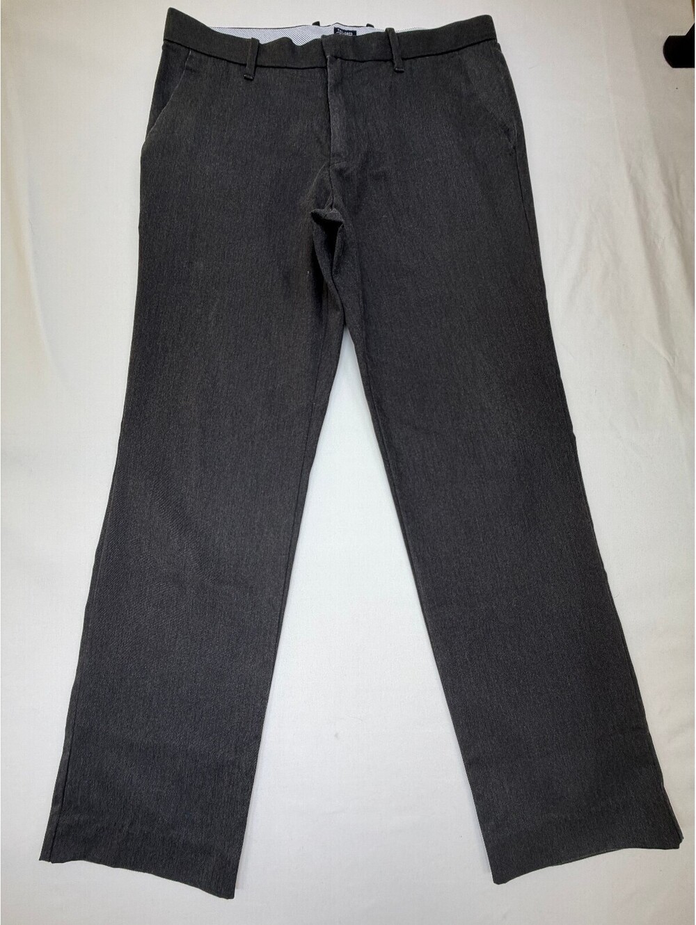 Gap Men's Chino Pants Flat Front Straight Leg Mid Rise Size 32/30 Dark Grey